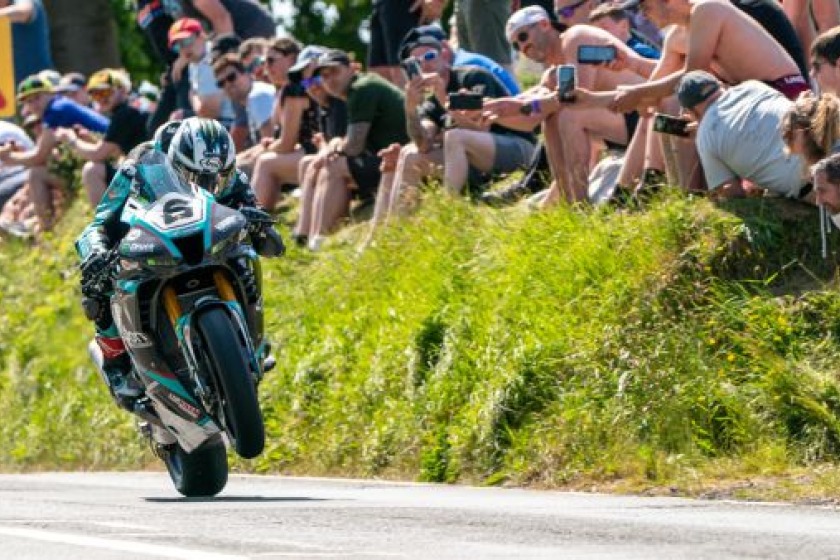 Michael Dunlop in the 2023 Superbike Race